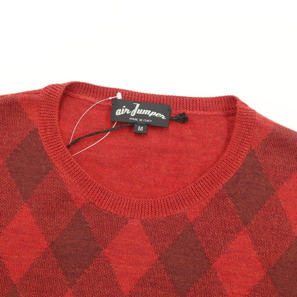 【新品】スカリオーネ SCAGLIONE プルオーバーニット
 レッドxブラウン【サイズM】【RED】【A/W】【状態ランクN】【メンズ】
【769874】 APD