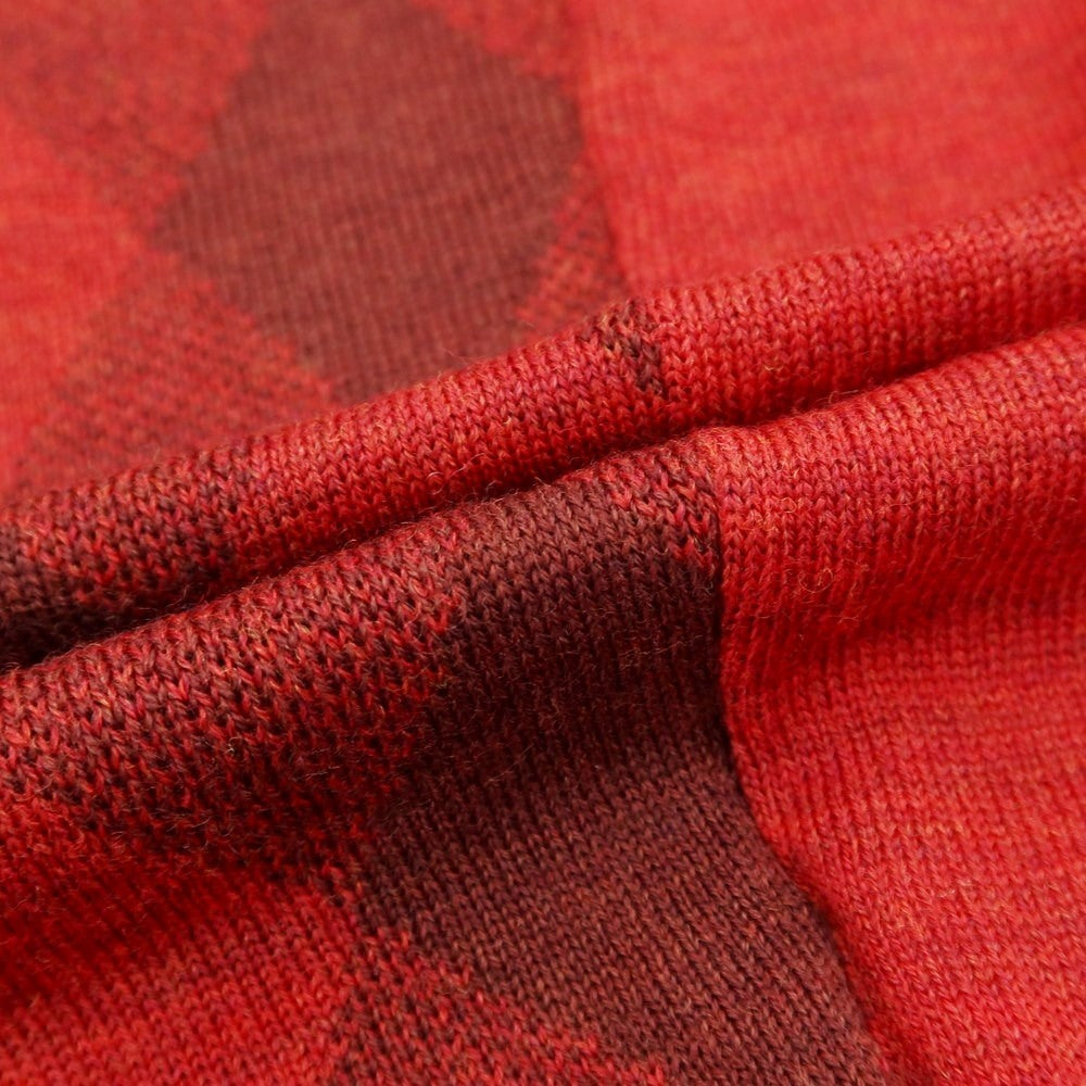 【新品】スカリオーネ SCAGLIONE プルオーバーニット
 レッドxブラウン【サイズM】【RED】【A/W】【状態ランクN】【メンズ】
【769874】 APD