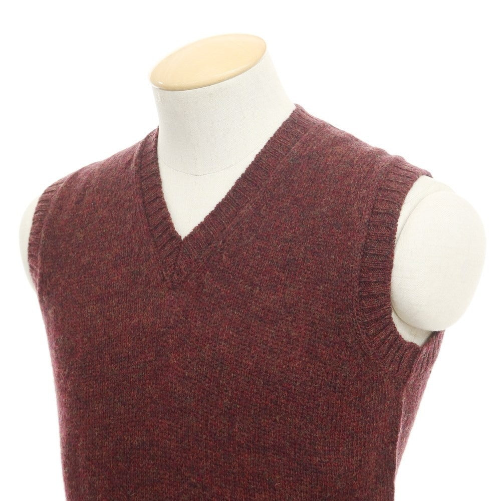 【新品】スカリオーネ SCAGLIONE ニットベスト
 ボルドー【サイズS】【RED】【A/W】【状態ランクN】【メンズ】
【769873】 APD
