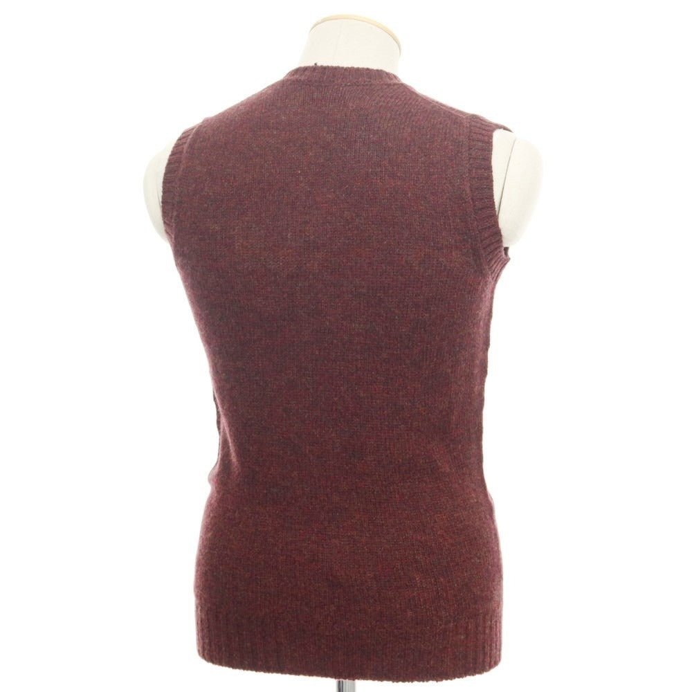 【新品】スカリオーネ SCAGLIONE ニットベスト
 ボルドー【サイズS】【RED】【A/W】【状態ランクN】【メンズ】
【769873】 APD
