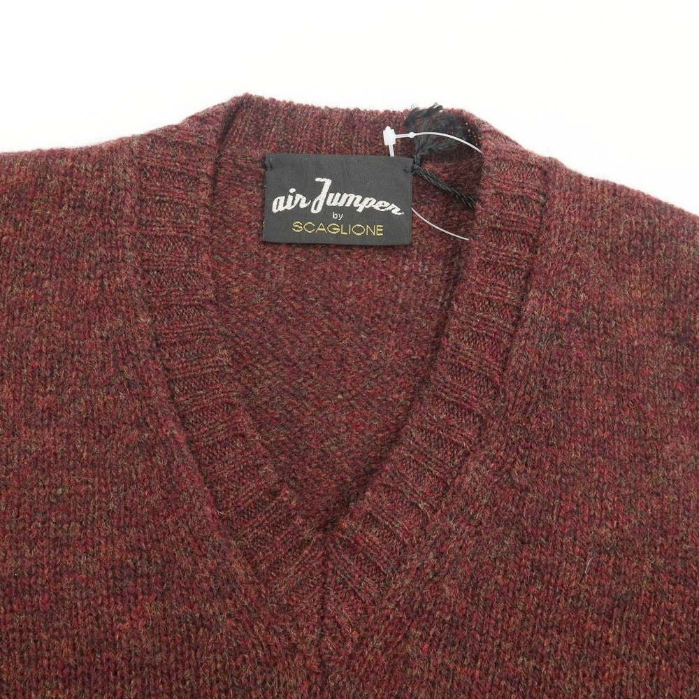 【新品】スカリオーネ SCAGLIONE ニットベスト
 ボルドー【サイズS】【RED】【A/W】【状態ランクN】【メンズ】
【769873】 APD