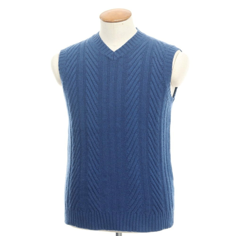 【新品】スカリオーネ SCAGLIONE ニットベスト
 ダークブルー【サイズM】【NVY】【A/W】【状態ランクN】【メンズ】
【769873】 APD