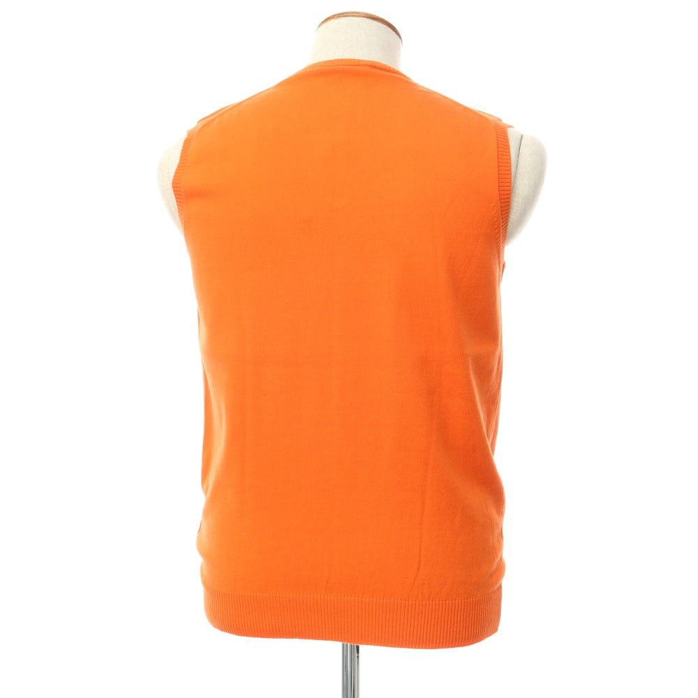 【新品】スカリオーネ SCAGLIONE ニットベスト
 オレンジ【サイズL】【ORG】【S/S】【状態ランクN】【メンズ】
【769588】 CPD
