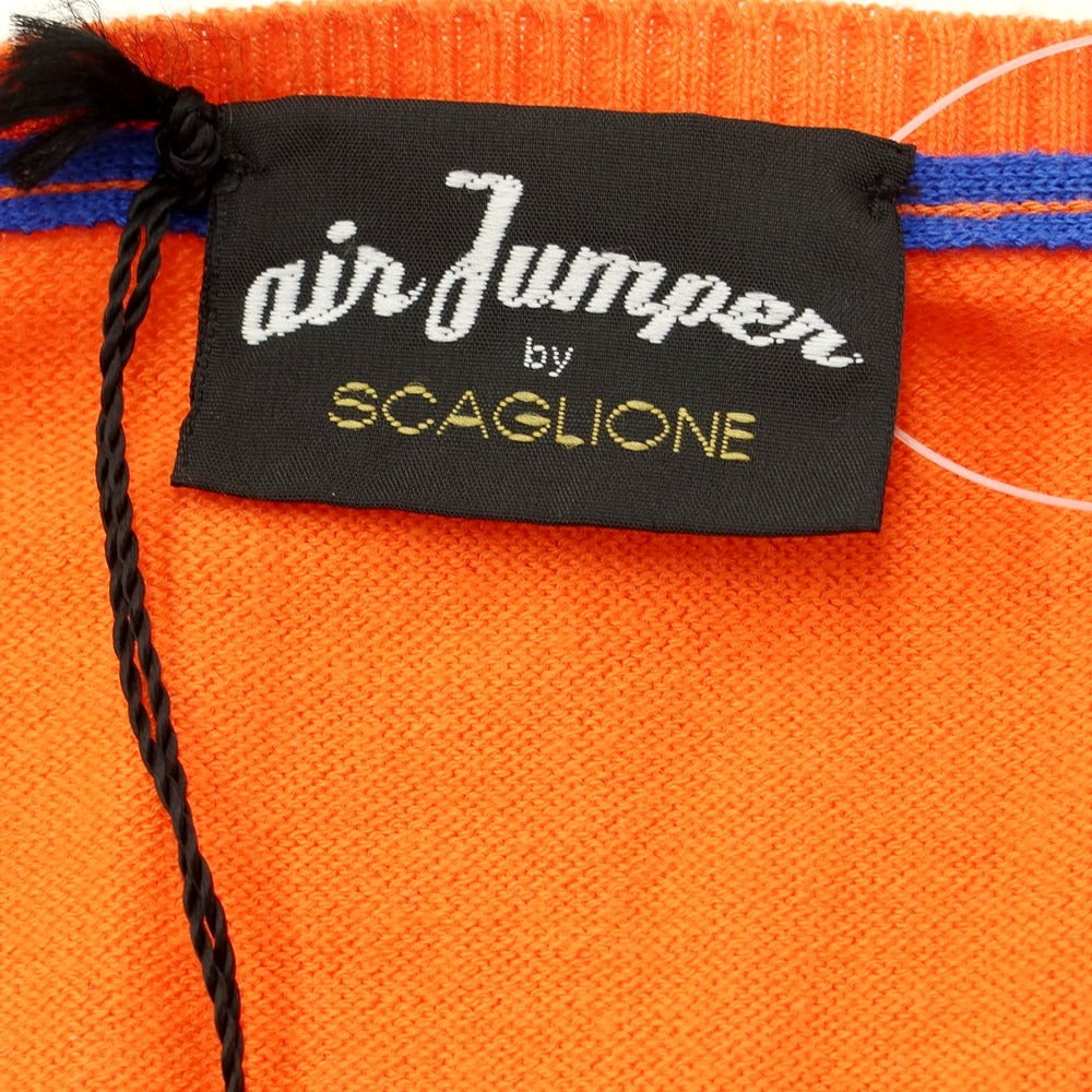 【新品】スカリオーネ SCAGLIONE ニットベスト
 オレンジ【サイズL】【ORG】【S/S】【状態ランクN】【メンズ】
【769588】 CPD