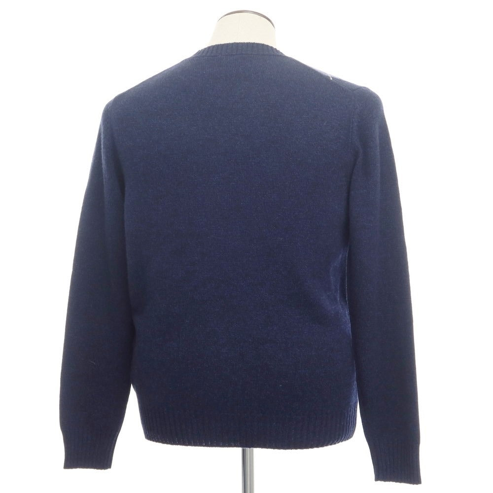【新品】フェデーリ FEDELI プルオーバーニット
 ネイビーxブルー【サイズ50】【NVY】【A/W】【状態ランクN】【メンズ】
【769873】 APD
