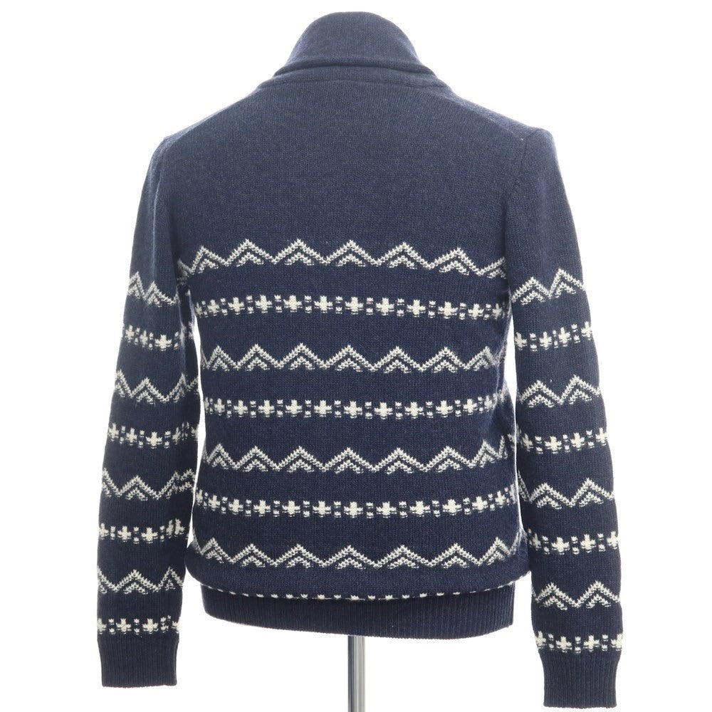 【新品】フェデーリ FEDELI カーディガン
 ネイビーxホワイト【サイズ50】【NVY】【A/W】【状態ランクN】【メンズ】
【769794】 APD