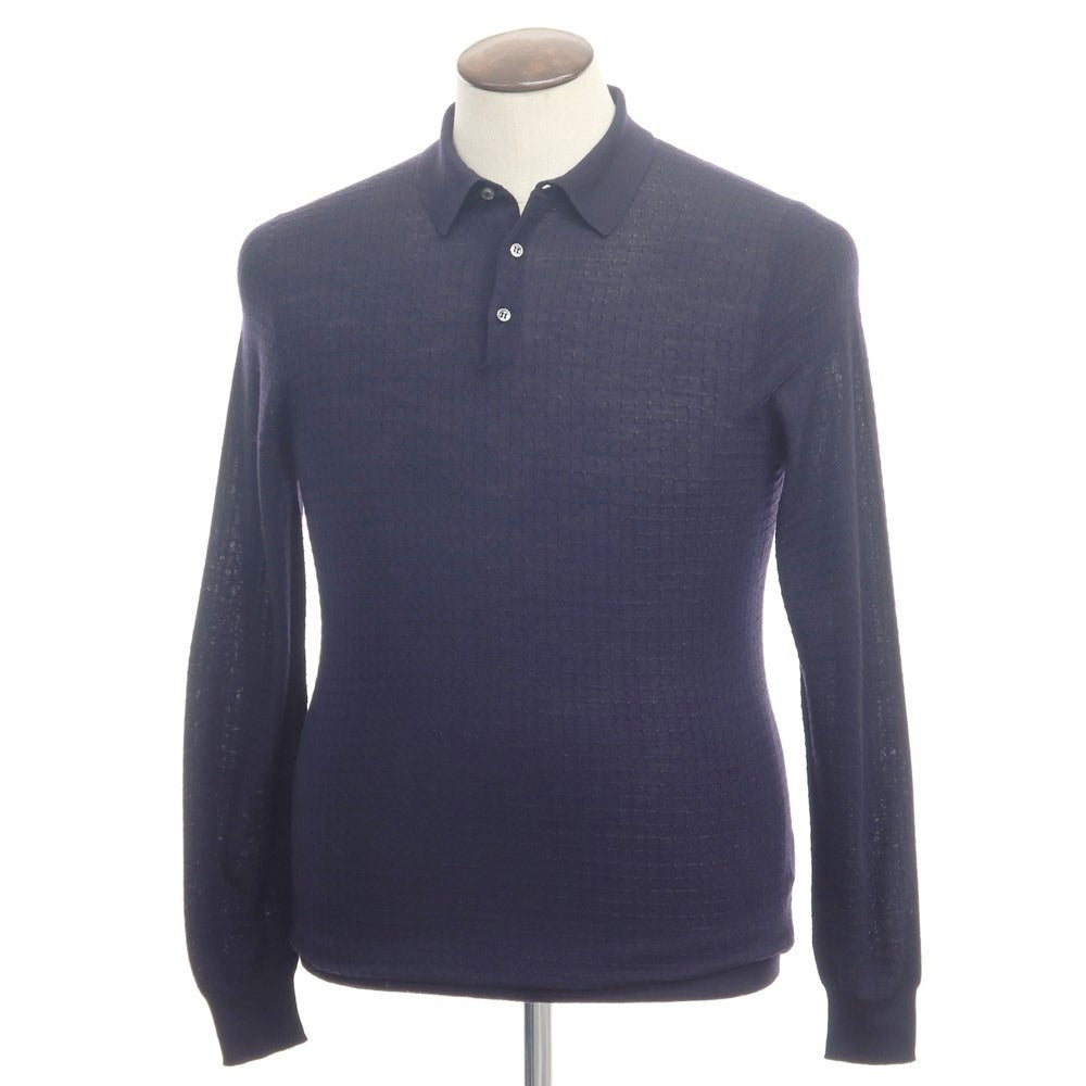 【新品】フェデーリ FEDELI ポロニット
 ネイビー【サイズ50】【NVY】【A/W】【状態ランクN】【メンズ】
【769794】 APD