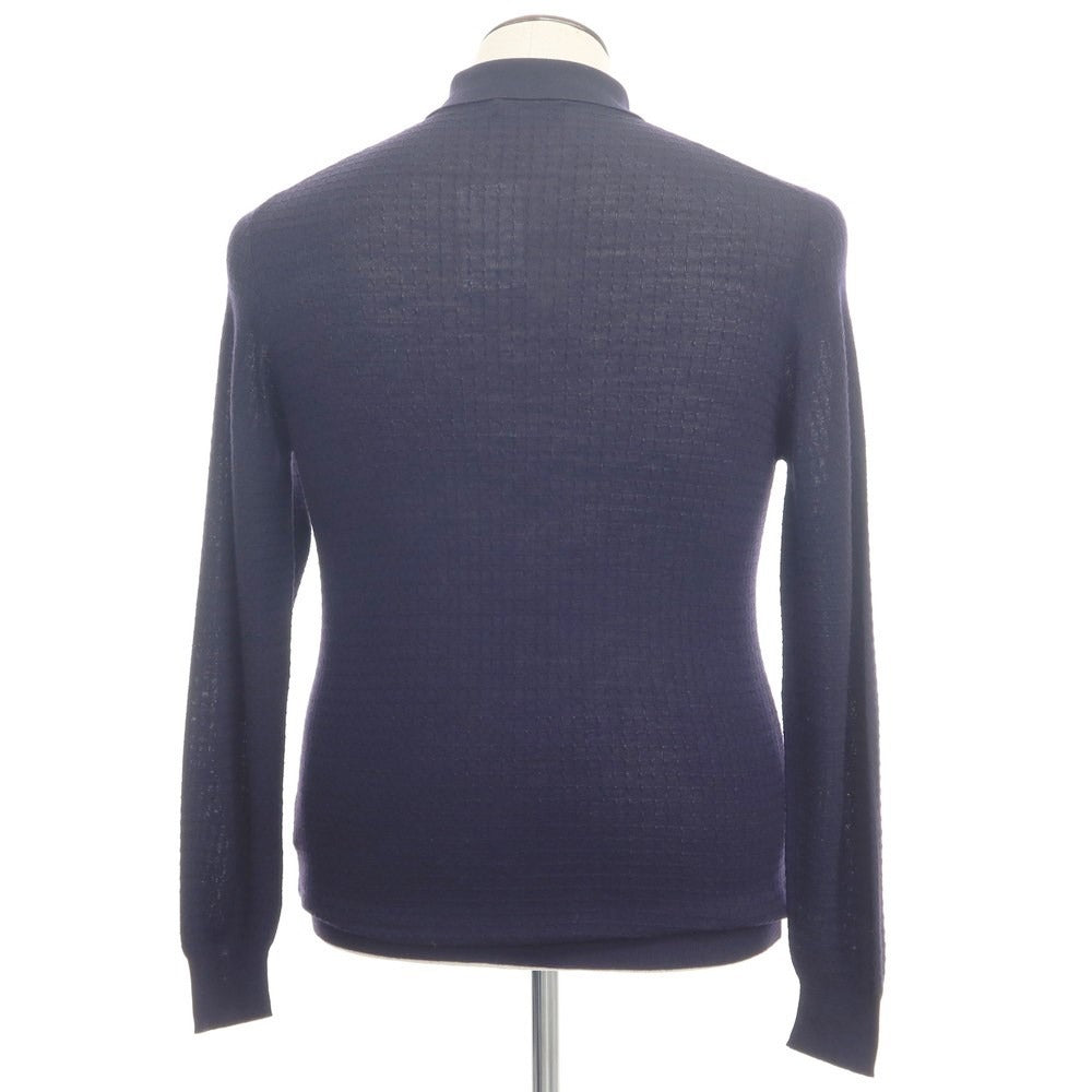 【新品】フェデーリ FEDELI ポロニット
 ネイビー【サイズ50】【NVY】【A/W】【状態ランクN】【メンズ】
【769794】 APD