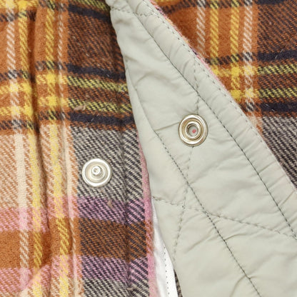 [New] Bagutta Cotton Check Quilted Casual Shirt Brown x Pink [Size M] [BRW] [A/W] [Condition Rank N] [Men&