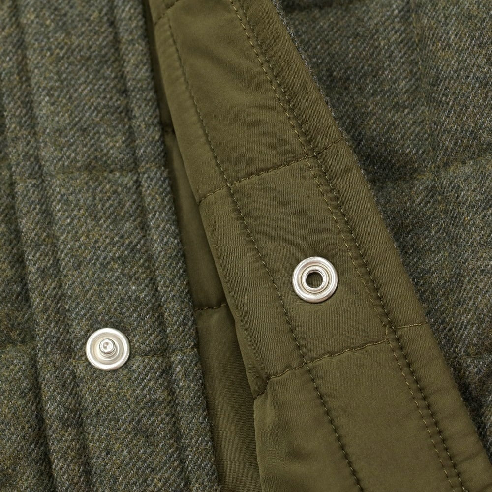 [New] Bagutta Cotton Quilted Casual Shirt Olive [Size M] [GRN] [A/W] [Condition Rank N] [Men&