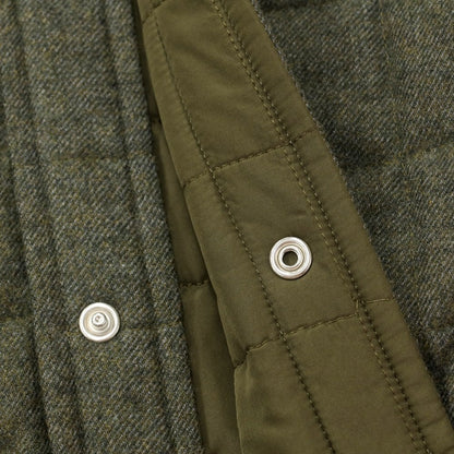 [New] Bagutta Cotton Quilted Casual Shirt Olive [Size M] [GRN] [A/W] [Condition Rank N] [Men&