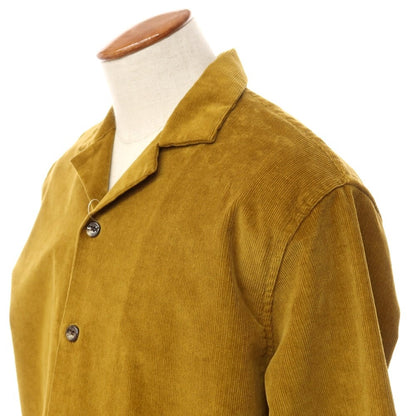[New] Bagutta Cotton Corduroy Open Collar Casual Shirt Yellow Ocher [Size 40] [BRW] [A/W] [Condition Rank N] [Men&