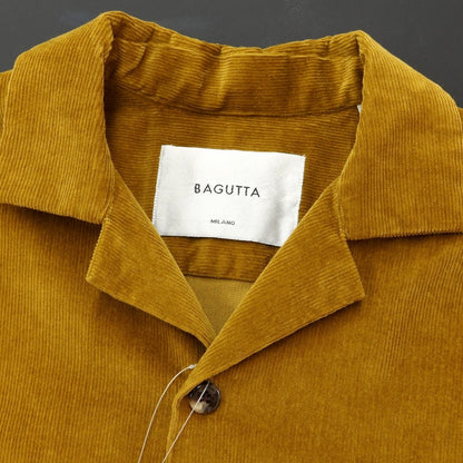 [New] Bagutta Cotton Corduroy Open Collar Casual Shirt Yellow Ocher [Size 40] [BRW] [A/W] [Condition Rank N] [Men&