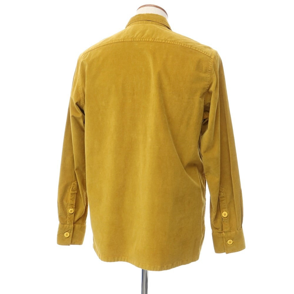 [New Outlet] Bagutta Cotton Velour Casual Shirt Mustard [Size M] [YEL] [A/W] [Condition Rank N-] [Men&