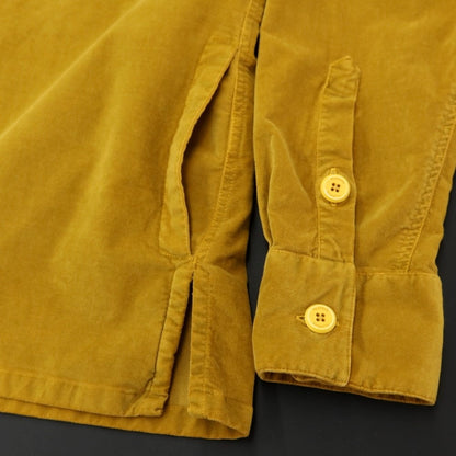 [New Outlet] Bagutta Cotton Velour Casual Shirt Mustard [Size M] [YEL] [A/W] [Condition Rank N-] [Men&