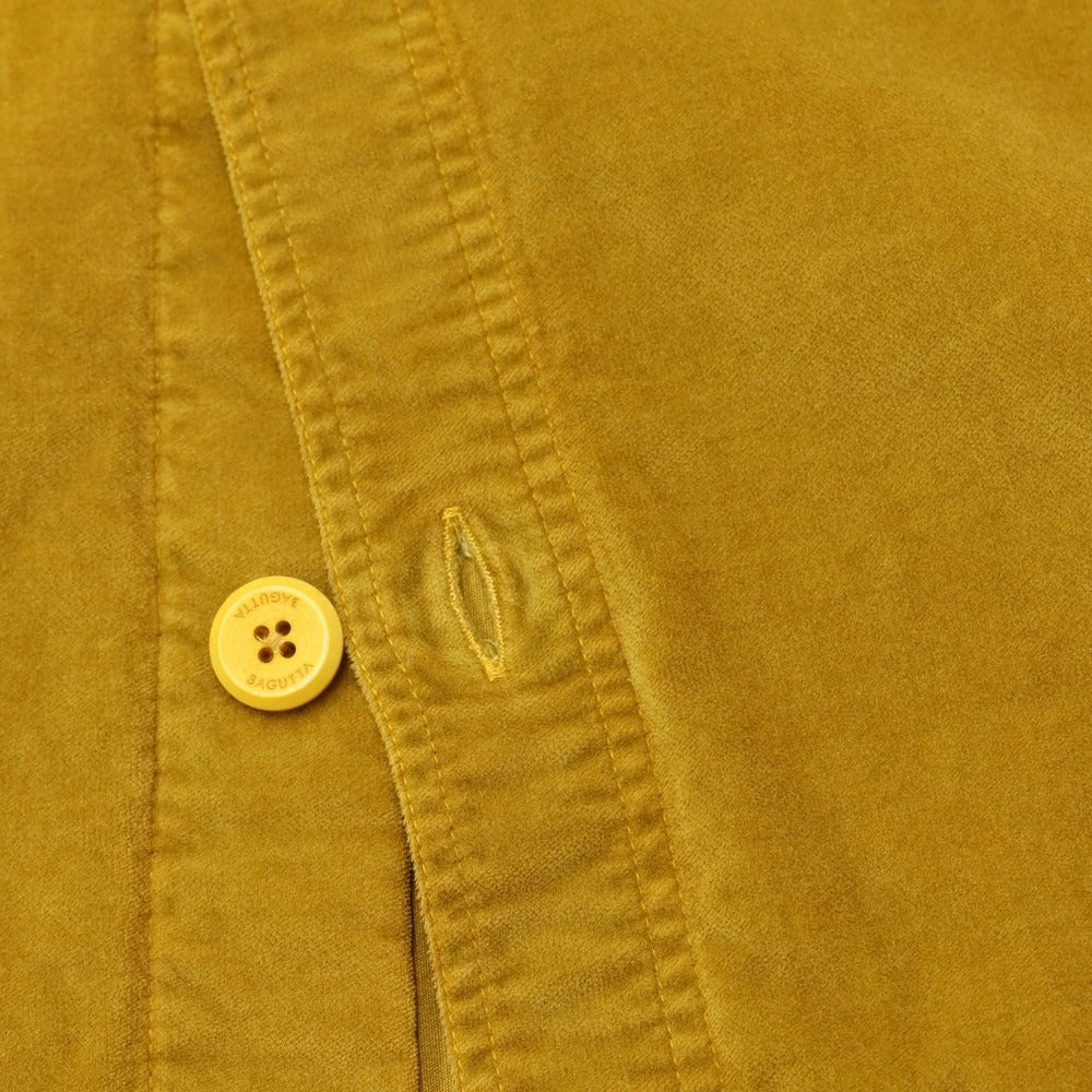 [New Outlet] Bagutta Cotton Velour Casual Shirt Mustard [Size M] [YEL] [A/W] [Condition Rank N-] [Men&