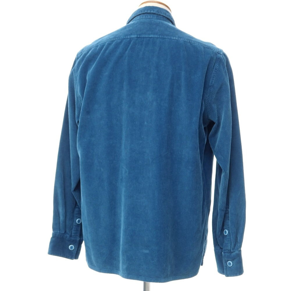 [New Outlet] Bagutta Cotton Corduroy Casual Shirt Blue [Size 40] [BLU] [A/W] [Condition Rank N-] [Men&