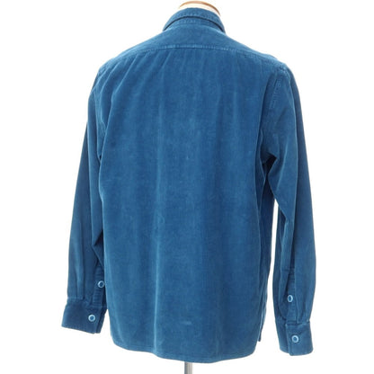 [New Outlet] Bagutta Cotton Corduroy Casual Shirt Blue [Size 40] [BLU] [A/W] [Condition Rank N-] [Men&