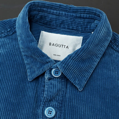 [New Outlet] Bagutta Cotton Corduroy Casual Shirt Blue [Size 40] [BLU] [A/W] [Condition Rank N-] [Men&
