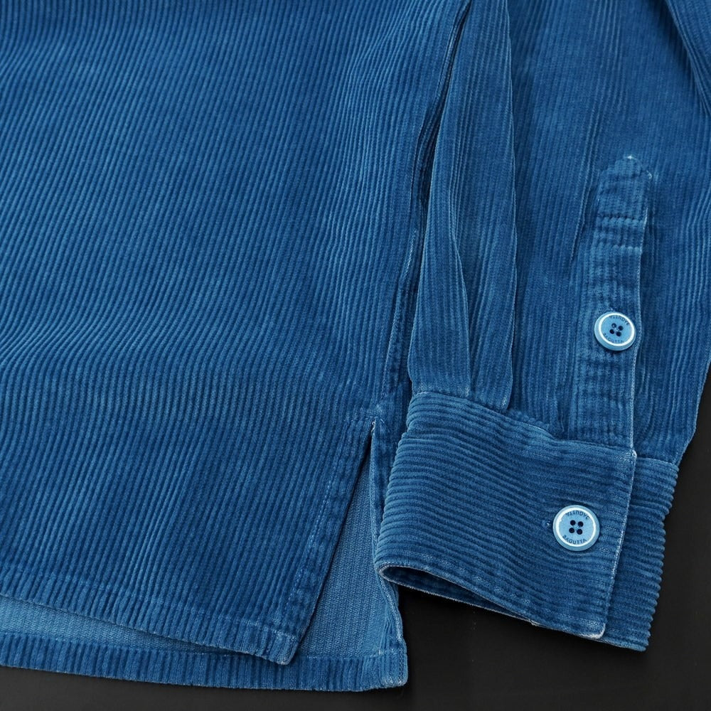 [New Outlet] Bagutta Cotton Corduroy Casual Shirt Blue [Size 40] [BLU] [A/W] [Condition Rank N-] [Men&
