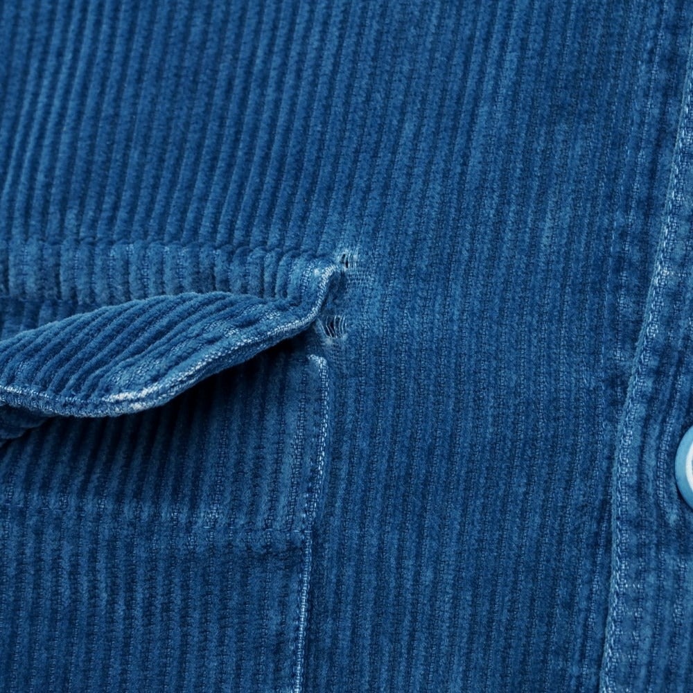 [New Outlet] Bagutta Cotton Corduroy Casual Shirt Blue [Size 40] [BLU] [A/W] [Condition Rank N-] [Men&