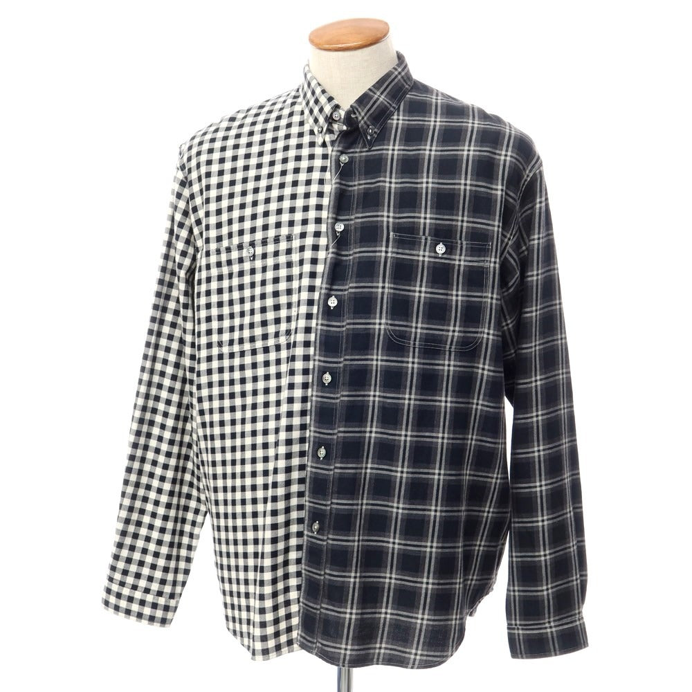 [New] Bagutta casual shirt
 Black x White [Size M] [BLK] [S/S/A/W] [Condition Rank N] [Men&