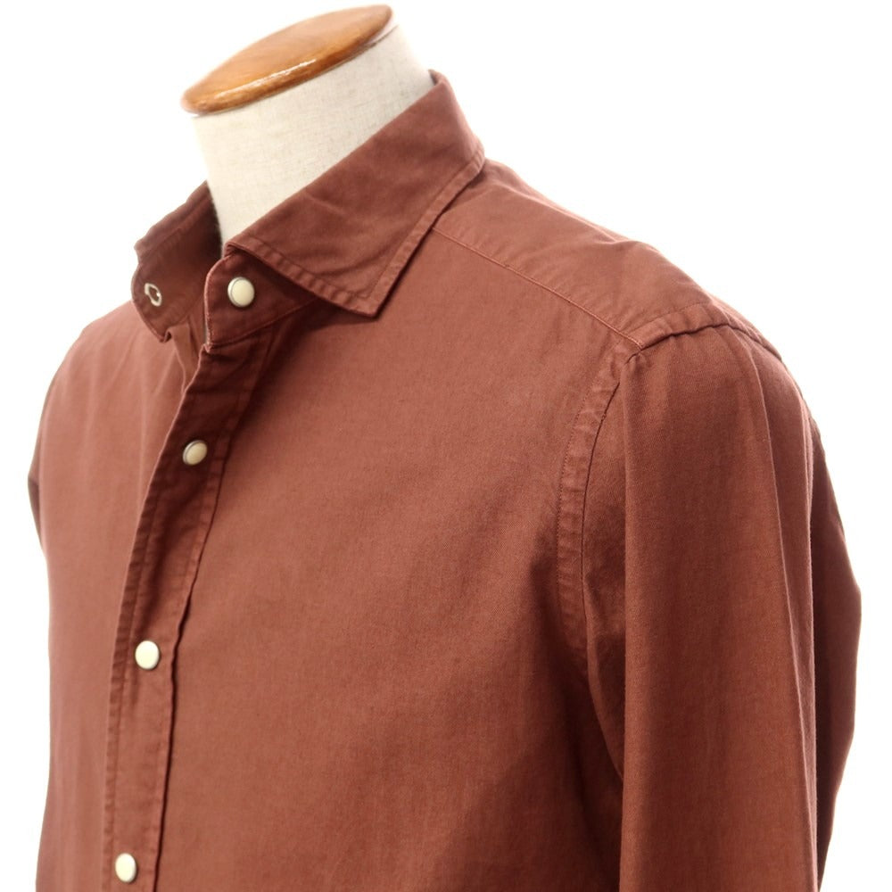 [New] Bagutta casual shirt
 Reddish brown [Size 40] [BRW] [S/S/A/W] [Condition Rank N] [Men&