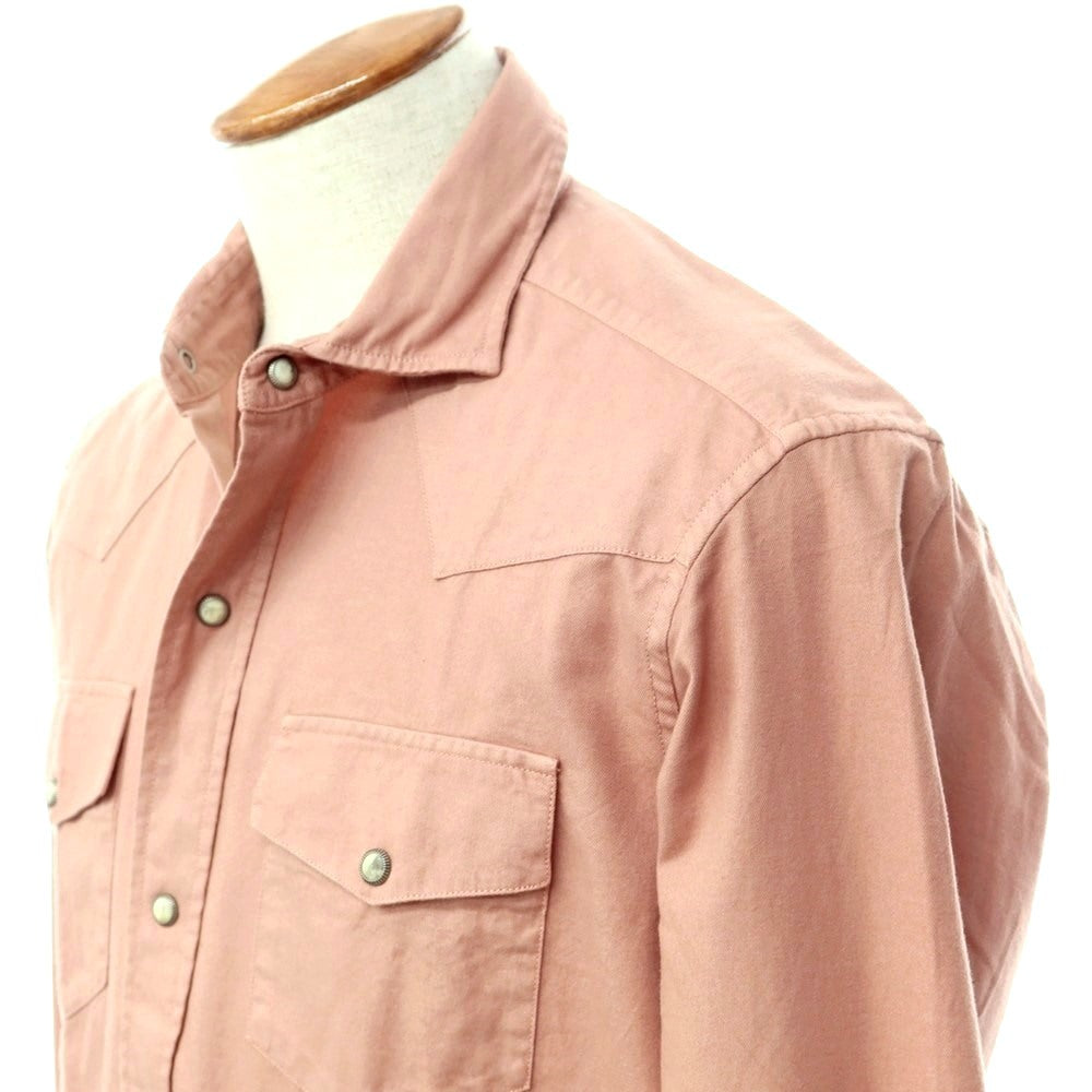 【新品】バグッタ Bagutta カジュアルシャツ
 ダークピンクベージュ系【サイズM】【PNK】【S/S/A/W】【状態ランクN】【メンズ】
【769589】 CPD