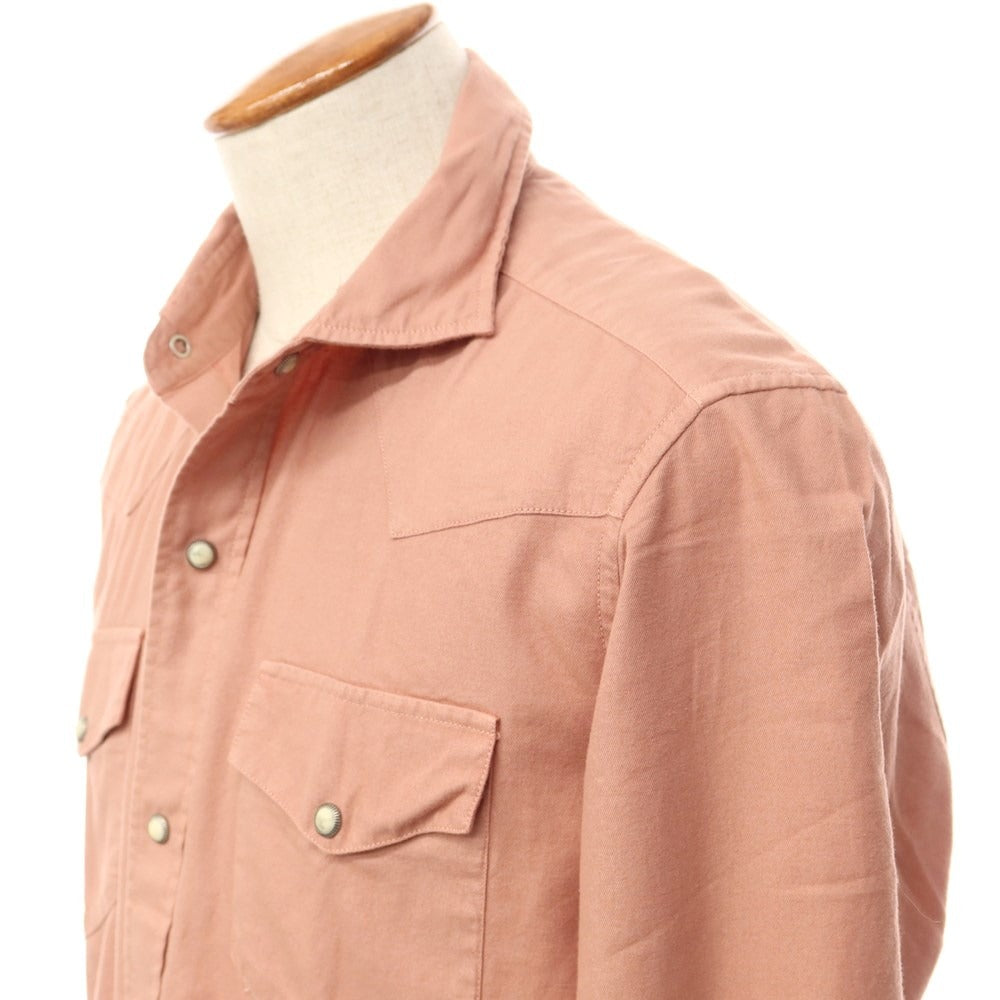 【新品】バグッタ Bagutta カジュアルシャツ
 ダークピンクベージュ系【サイズM】【PNK】【S/S/A/W】【状態ランクN】【メンズ】
【769587】 CPD