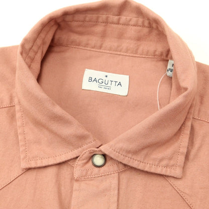 【新品】バグッタ Bagutta カジュアルシャツ
 ダークピンクベージュ系【サイズM】【PNK】【S/S/A/W】【状態ランクN】【メンズ】
【769587】 CPD