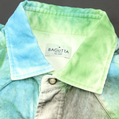 【新品】バグッタ Bagutta カジュアルシャツ
 グリーンxブルー【サイズM】【GRN】【S/S/A/W】【状態ランクN】【メンズ】
【769587】 CPD