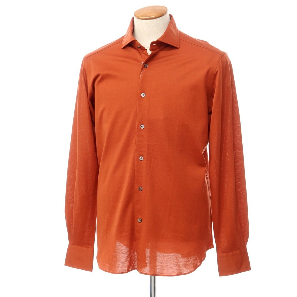 【新品】バグッタ Bagutta カジュアルシャツ
 オレンジブラウン系【サイズ40】【BRW】【S/S/A/W】【状態ランクN】【メンズ】
【769585】 CPD