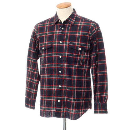 【新品】バグッタ Bagutta カジュアルシャツ
 ブラックxレッドxグリーン【サイズM】【BLK】【S/S】【状態ランクN】【メンズ】
【769572】 CPD