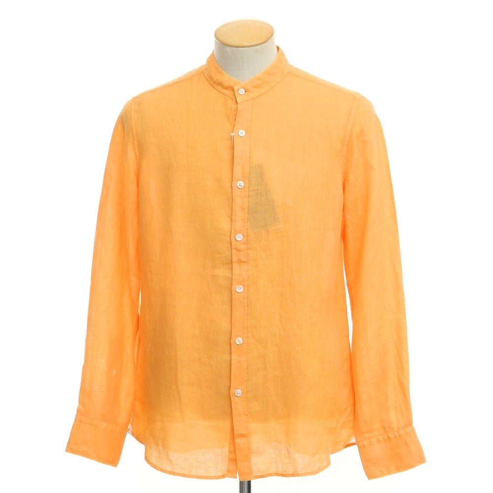 [Used] Bagutta Linen Band Collar Casual Shirt Orange [Size 37] [ORG] [S/S] [Condition Rank B] ​​[Men&