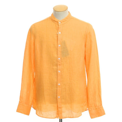 [Used] Bagutta Linen Band Collar Casual Shirt Orange [Size 37] [ORG] [S/S] [Condition Rank B] ​​[Men&