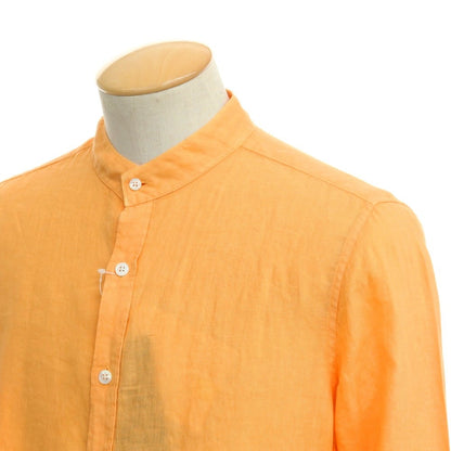 [Used] Bagutta Linen Band Collar Casual Shirt Orange [Size 37] [ORG] [S/S] [Condition Rank B] ​​[Men&