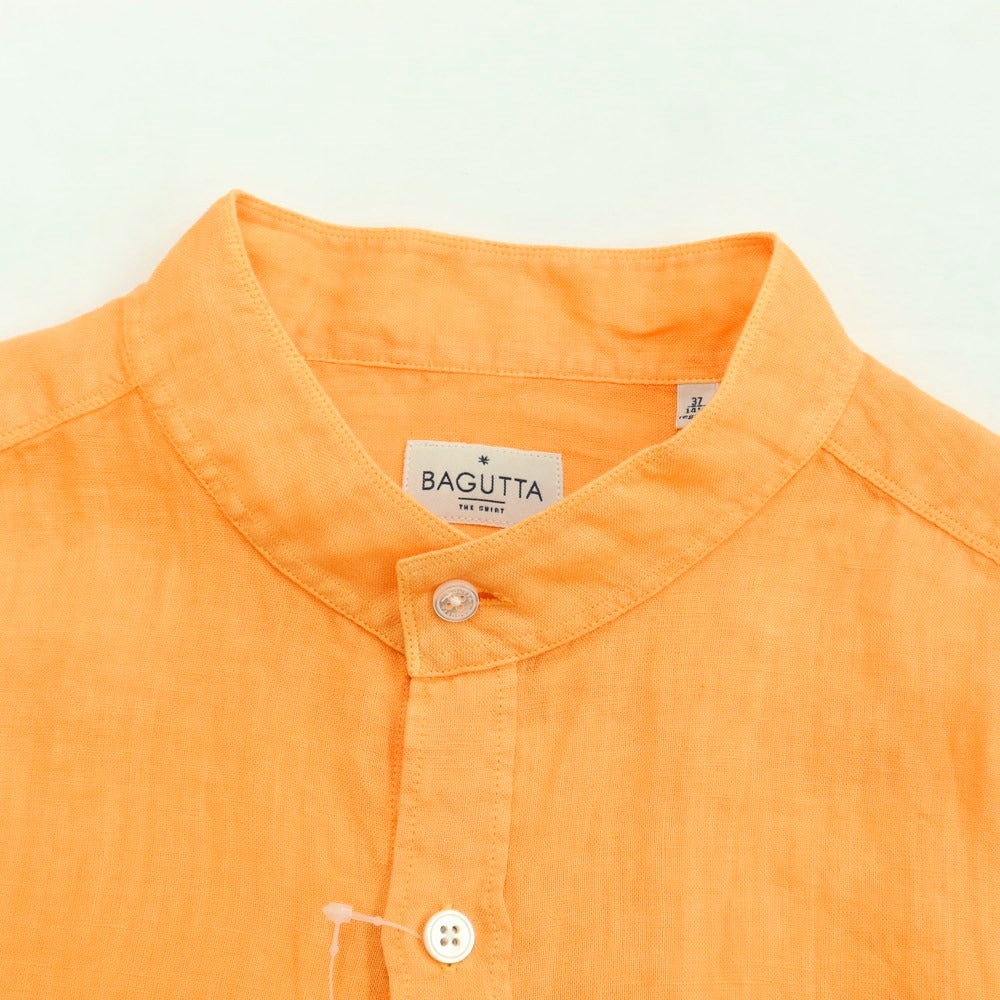 [Used] Bagutta Linen Band Collar Casual Shirt Orange [Size 37] [ORG] [S/S] [Condition Rank B] ​​[Men&