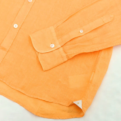 [Used] Bagutta Linen Band Collar Casual Shirt Orange [Size 37] [ORG] [S/S] [Condition Rank B] ​​[Men&