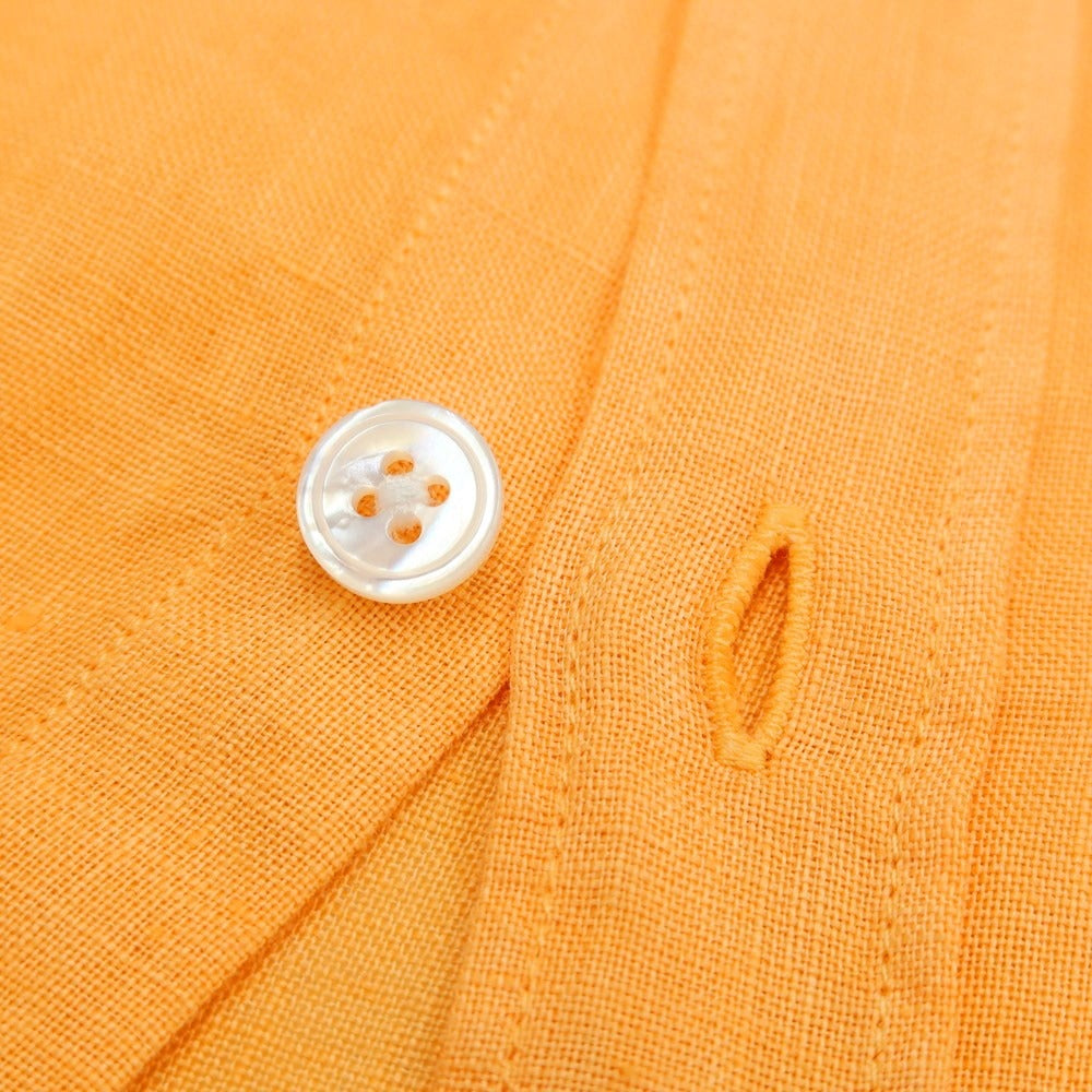 [Used] Bagutta Linen Band Collar Casual Shirt Orange [Size 37] [ORG] [S/S] [Condition Rank B] ​​[Men&