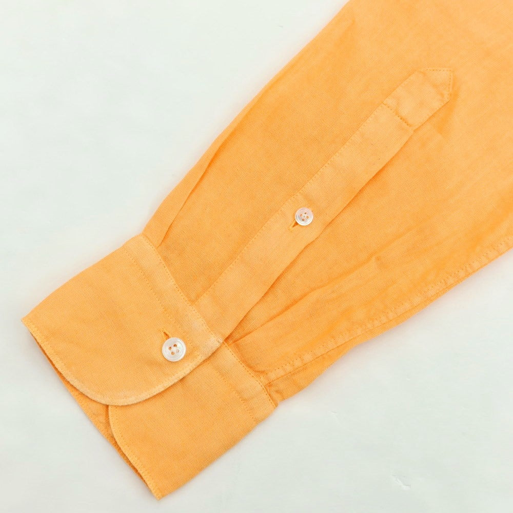 [Used] Bagutta Linen Band Collar Casual Shirt Orange [Size 37] [ORG] [S/S] [Condition Rank B] ​​[Men&