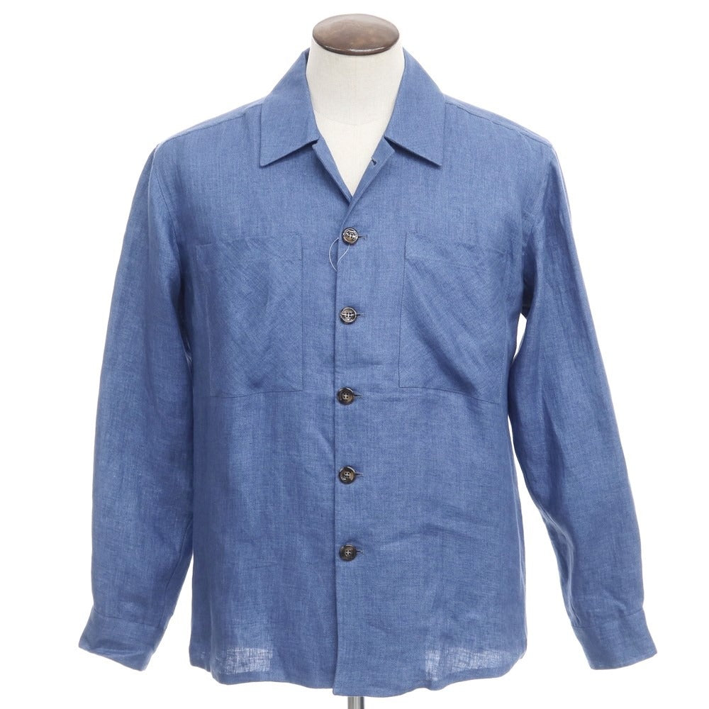 【新品】バグッタ Bagutta カジュアルシャツ
 ブルー系【サイズ50】【BLU】【S/S】【状態ランクN】【メンズ】
【769571】 CPD