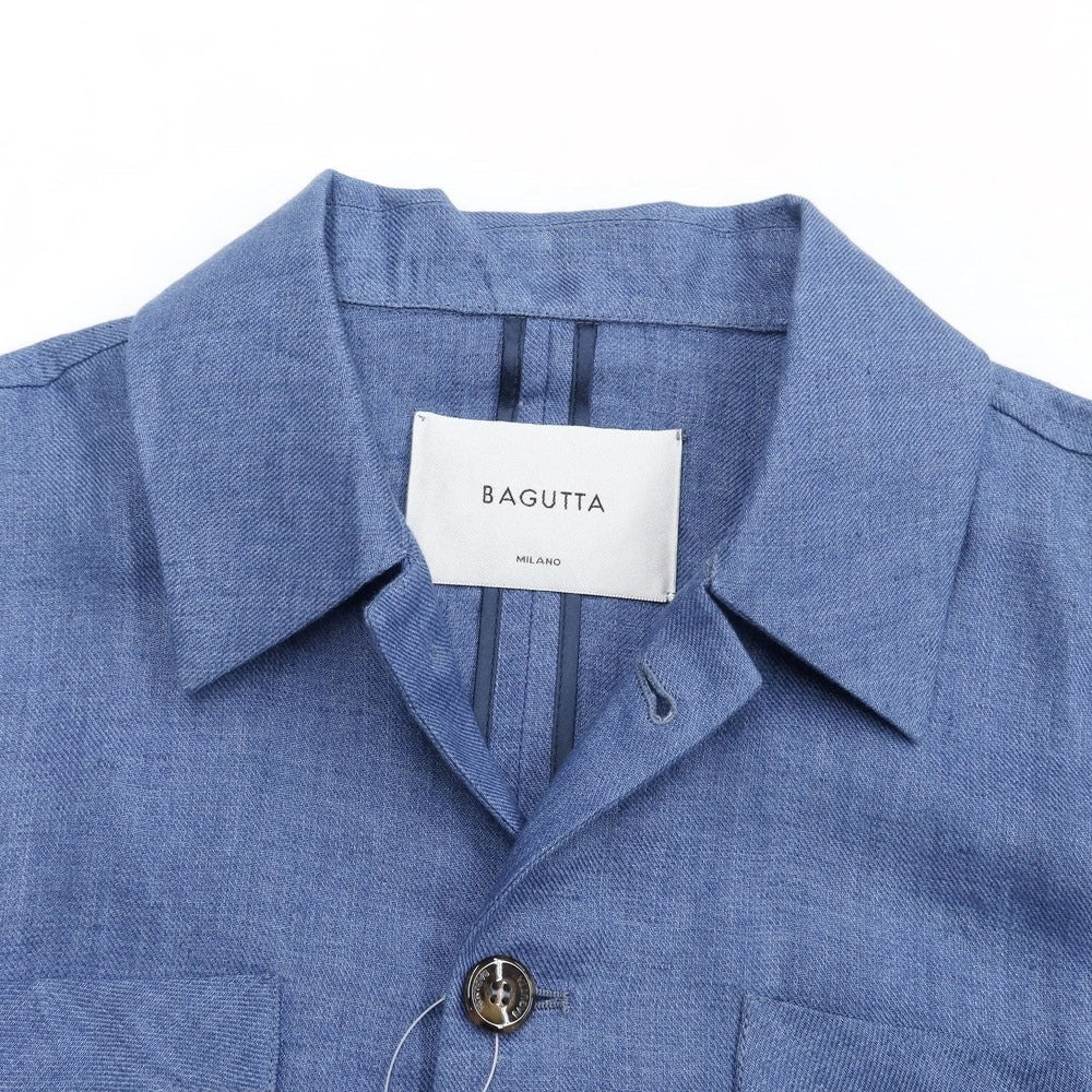 【新品】バグッタ Bagutta カジュアルシャツ
 ブルー系【サイズ50】【BLU】【S/S】【状態ランクN】【メンズ】
【769571】 CPD
