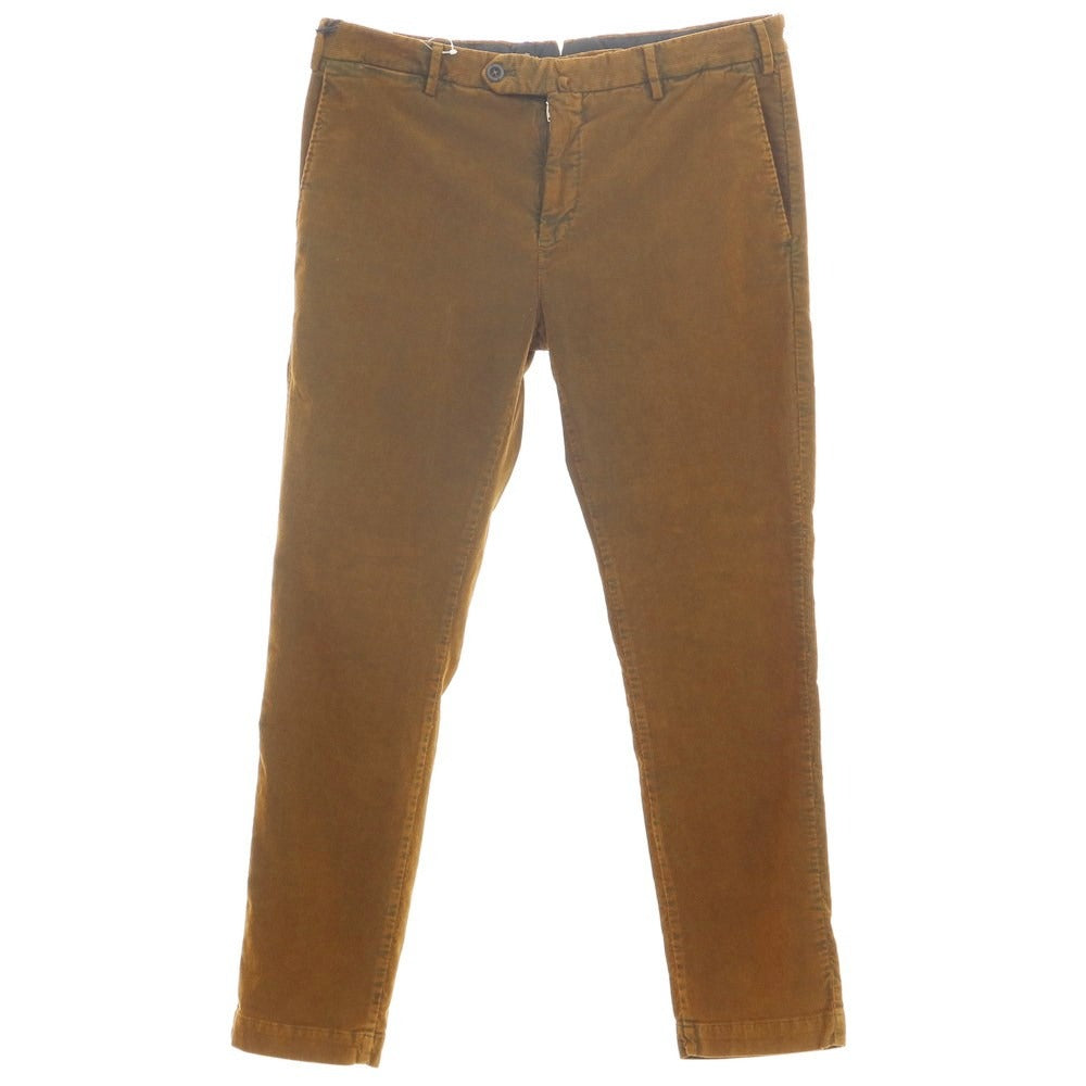 [New] PT TORINO Spark Stretch Corduroy Slacks Pants Brown [Size 48] [BRW] [A/W] [Condition Rank N] [Men&