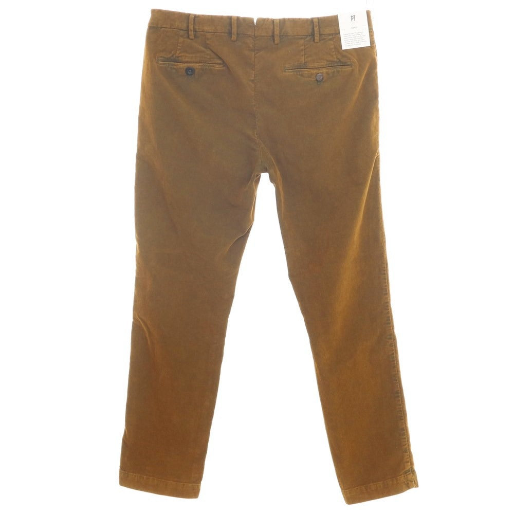 [New] PT TORINO Spark Stretch Corduroy Slacks Pants Brown [Size 48] [BRW] [A/W] [Condition Rank N] [Men&