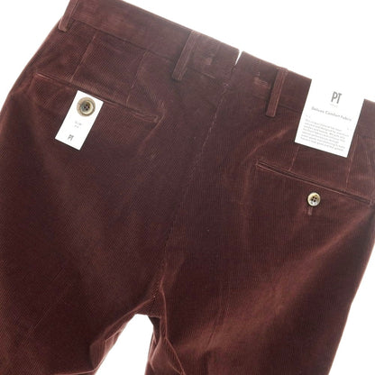 [New Outlet] PT TORINO Deluxe Comfort Fabric Stretch Corduroy Slacks Pants Bordeaux [Size 44] [RED] [A/W] [Condition Rank N-] [Men&