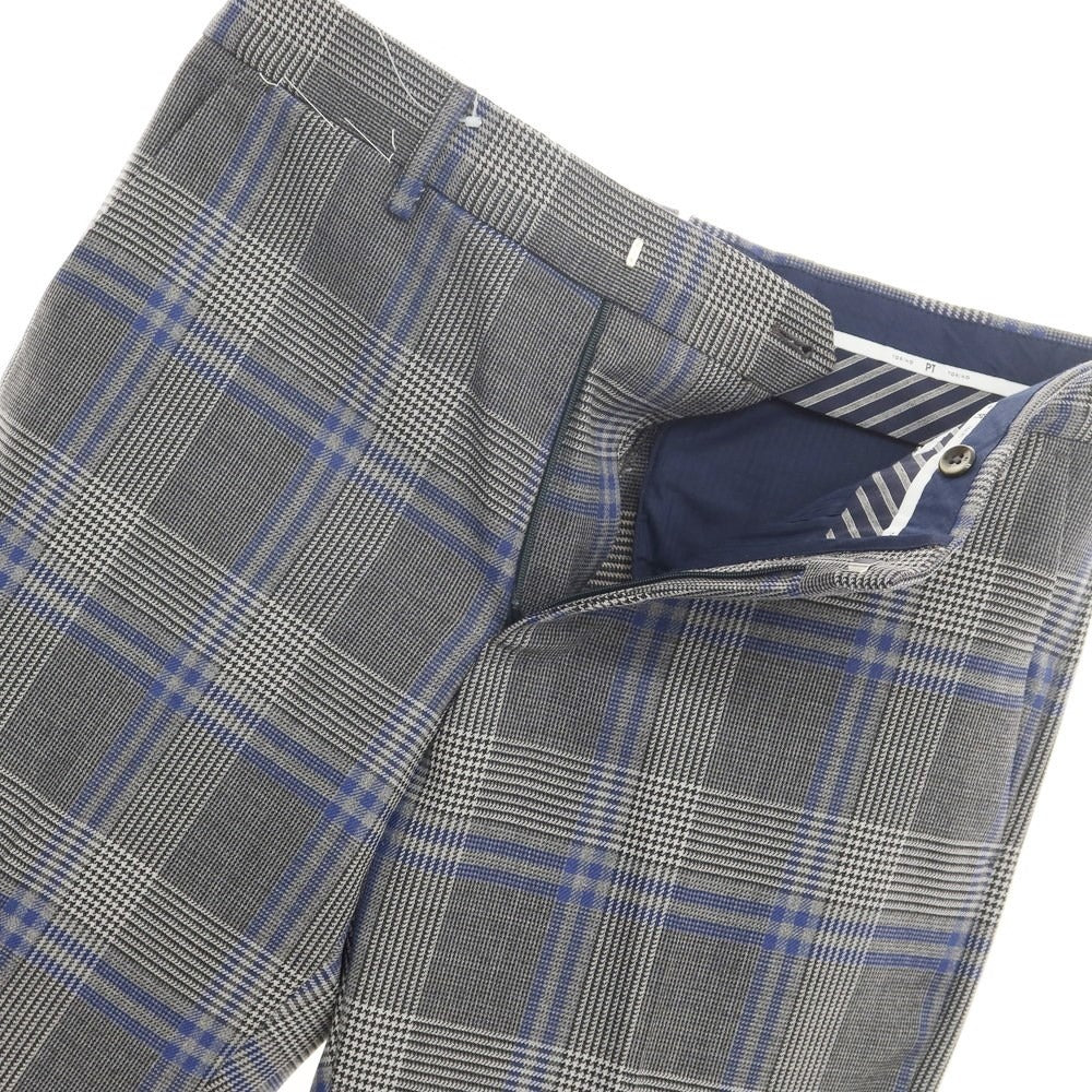 【新品】ピーティートリノ PT TORINO Organic ドレススラックスパンツ
 グレーxダークブルー【サイズ46】【GRY】【A/W】【状態ランクN】【メンズ】
【769790】 APD