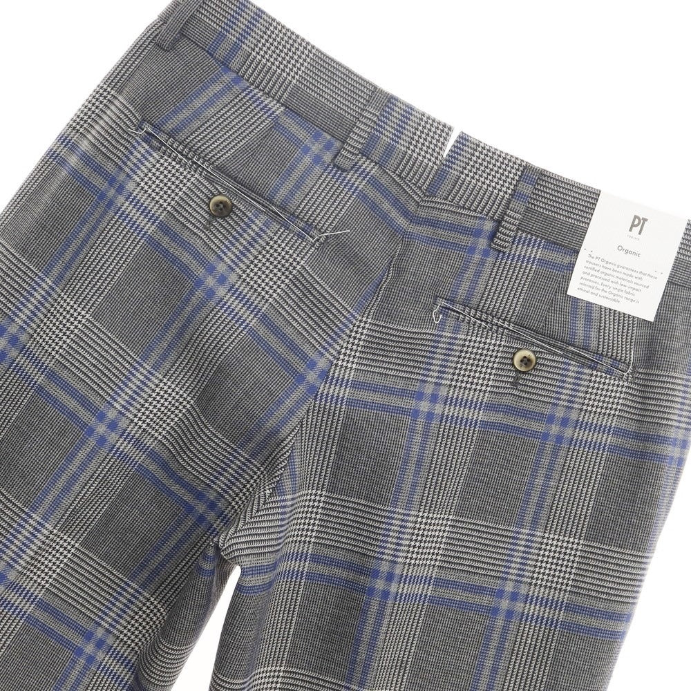 【新品】ピーティートリノ PT TORINO Organic ドレススラックスパンツ
 グレーxダークブルー【サイズ46】【GRY】【A/W】【状態ランクN】【メンズ】
【769790】 APD