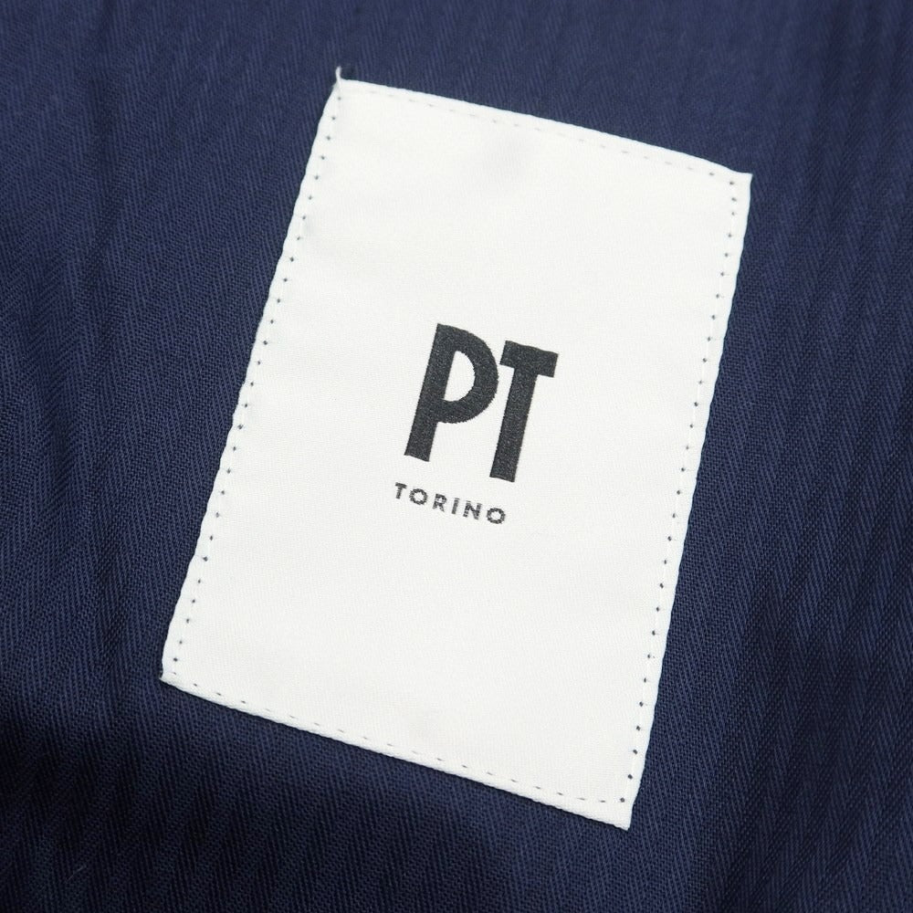 【新品】ピーティートリノ PT TORINO Organic ドレススラックスパンツ
 グレーxダークブルー【サイズ46】【GRY】【A/W】【状態ランクN】【メンズ】
【769790】 APD