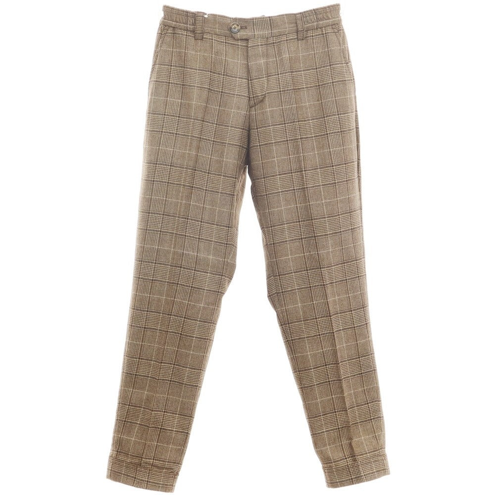 [New] PT TORINO ReWorked Wool Check Slacks Pants Brown [Size 30] [BRW] [A/W] [Condition Rank N] [Men&