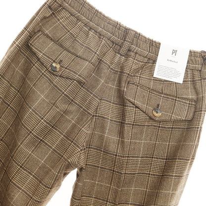 [New] PT TORINO ReWorked Wool Check Slacks Pants Brown [Size 30] [BRW] [A/W] [Condition Rank N] [Men&